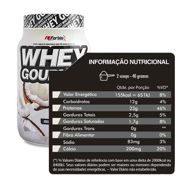 Imagem de Whey Protein Gourmet 900 G - Fn Forbis (iogurte Com Coco)