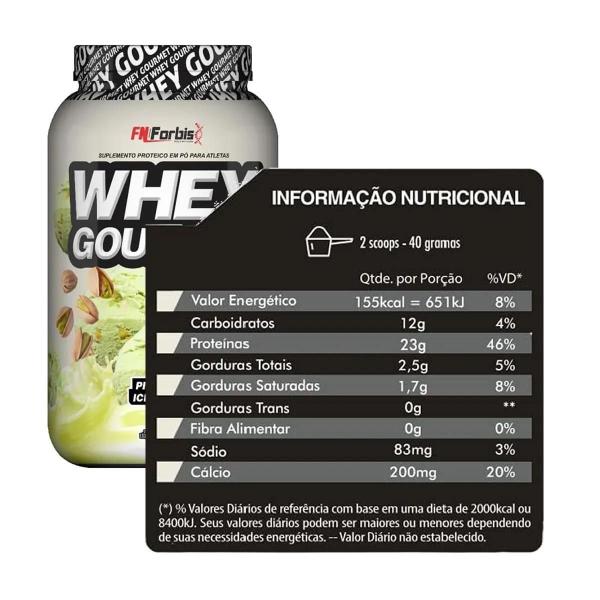 Whey Protein Gourmet 900 G - Fn Forbis Pistache Imagem de Whey Protein Gourmet 900 G - Fn Forbis Pistache