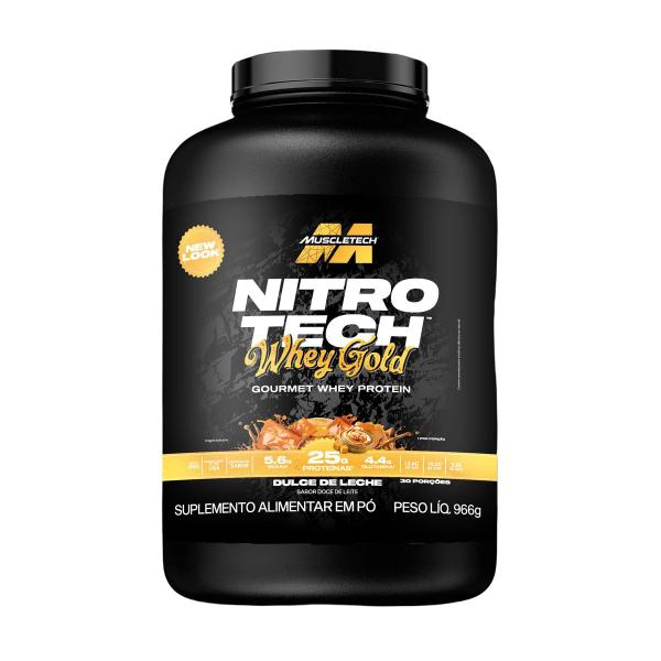 Imagem de Whey Protein Gourmet Nitro Tech Sabor Dulce De Leche 966g Muscletech