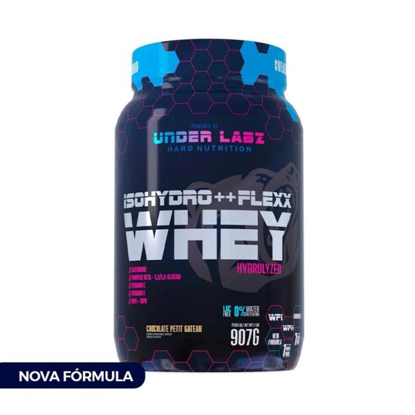 Imagem de Whey Protein Hidrolisado Isohydro ++ Flexx 907g Pote Under Labz