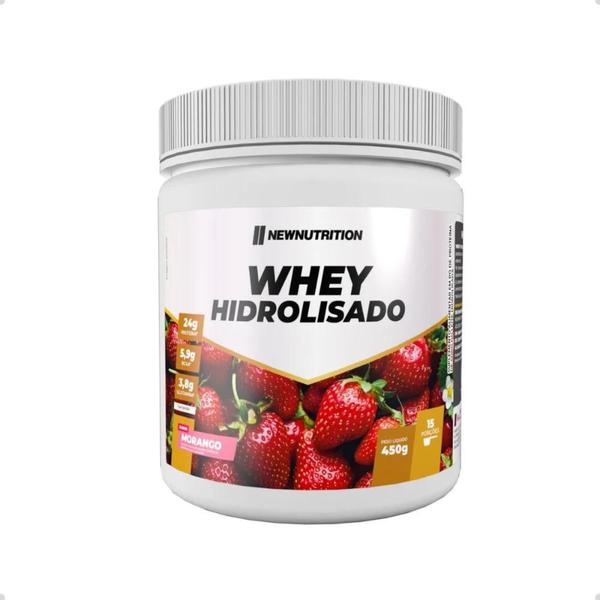 Imagem de Whey Protein Hidrolisado Pote 450g New Nutrition