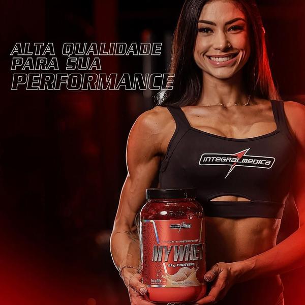 Imagem de Whey Protein Integralmedica  My Whey Shake Chocolate 900g Pote