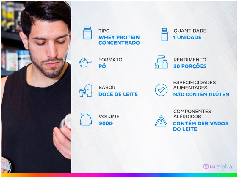 Whey Protein Iridium Labs Concentrado - Doce de Leite 900g Imagem de Whey Protein Iridium Labs Concentrado