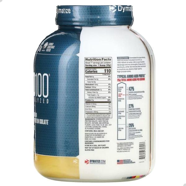 Imagem de Whey Protein ISO100 Hydrolyzed 2,3Kg 5Lbs Dymatize