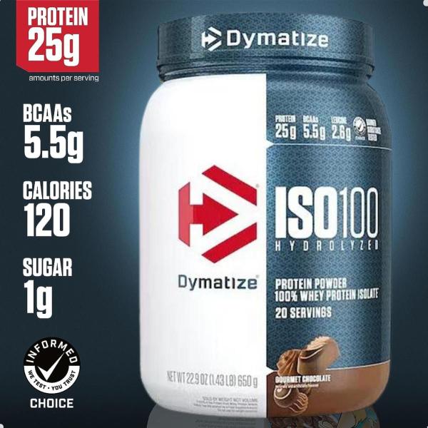 Imagem de Whey Protein ISO100 Hydrolyzed 610g 1,45Lbs Dymatize