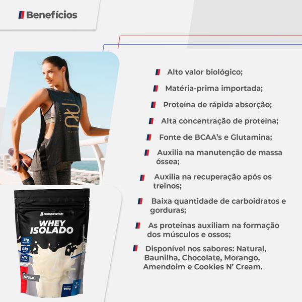 Imagem de Whey Protein Isolado 900g Amendoim NewNutrition