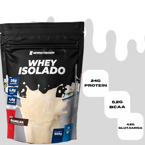 Imagem de Whey Protein Isolado All Natural 900g New Nutrition