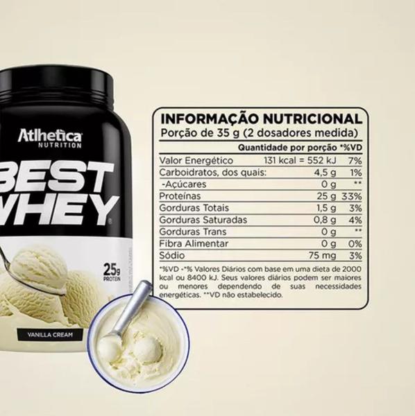 Imagem de Whey Protein Isolado Concentrado Hidrolisado Best Whey Atlhetica Whey Saboroso 900g