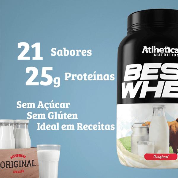 Imagem de Whey Protein Isolado Concentrado Hidrolisado Best Whey Atlhetica Whey Saboroso 900g