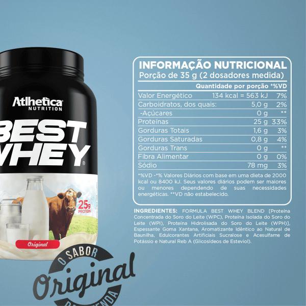 Imagem de Whey Protein Isolado Concentrado Hidrolisado Best Whey Atlhetica Whey Saboroso 900g