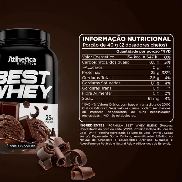 Whey Protein Isolado Concentrado Hidrolisado Best Whey Atlhetica Whey Saboroso 900g - Atlhetica Nutrition Imagem de Whey Protein Isolado Concentrado Hidrolisado Best Whey Atlhetica Whey Saboroso 900g