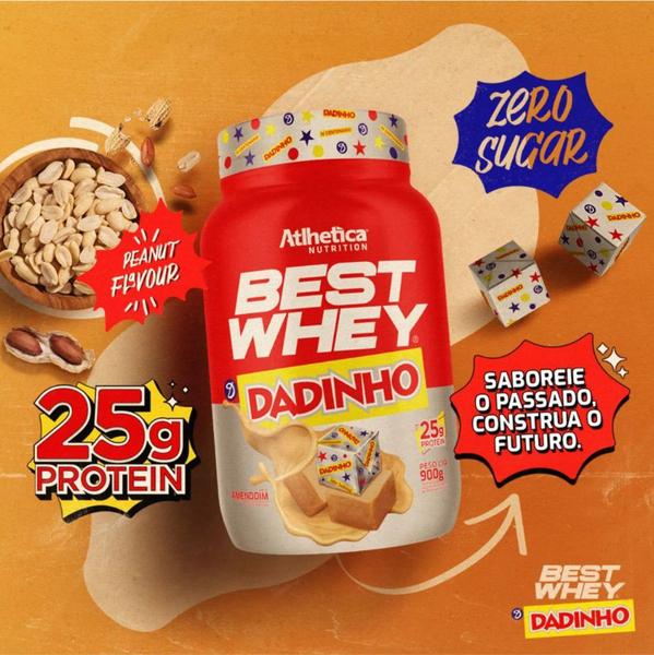 Whey Protein Isolado Concentrado Hidrolisado Best Whey Atlhetica Whey Saboroso 900g - Atlhetica Nutrition Imagem de Whey Protein Isolado Concentrado Hidrolisado Best Whey Atlhetica Whey Saboroso 900g