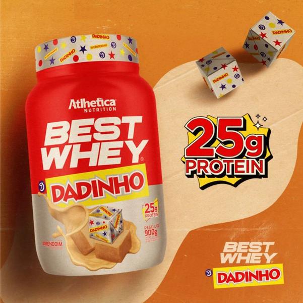 Whey Protein Isolado Concentrado Hidrolisado Best Whey Atlhetica Whey Saboroso 900g - Atlhetica Nutrition Imagem de Whey Protein Isolado Concentrado Hidrolisado Best Whey Atlhetica Whey Saboroso 900g