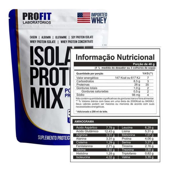Whey Protein Isolado Mix Refil 1,8kg Profit - Profit Labs Imagem de Whey Protein Isolado Mix Refil 1,8kg Profit