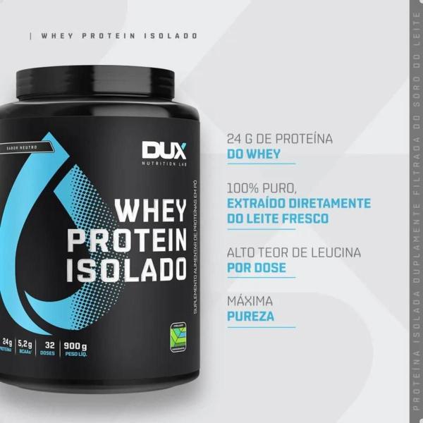 Imagem de Whey Protein Isolado Pote 900g Dux Nutrition