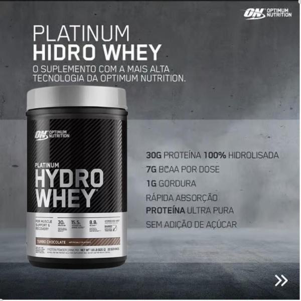 Imagem de Whey Protein Platinum Hydro 800g 1,76 LBS Optimum Nutrition