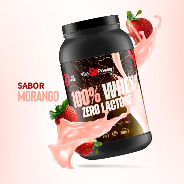 Whey Protein Premium Zero Lactose 100% Puro - Vita Power Imagem de Whey Protein Premium Zero Lactose 100% Puro - Vita Power