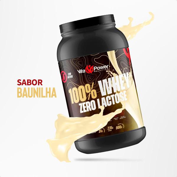 Whey Protein Premium Zero Lactose 100% Puro - Vita Power Imagem de Whey Protein Premium Zero Lactose 100% Puro - Vita Power