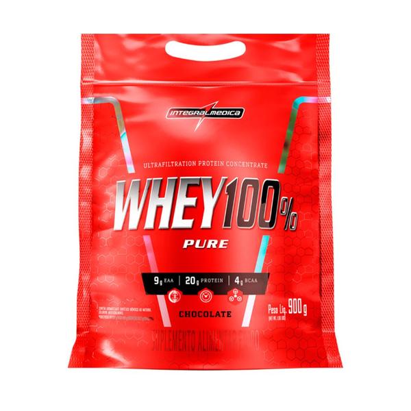 Whey Protein Pure Whey 100% Rf 907Gr Chocolate Integralmedica - Integralmédica Imagem de Whey Protein Pure Whey 100% Rf 907Gr Chocolate Integralmedica