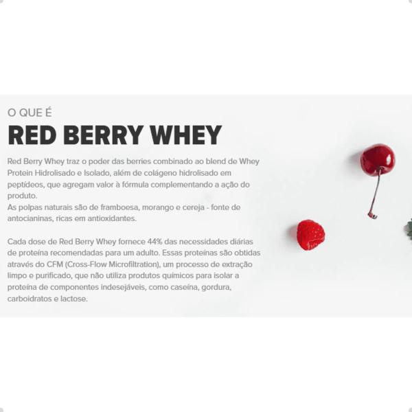 Whey Protein Red Berry 510g Essential Nutrition Imagem de Whey Protein Red Berry 510g Essential Nutrition