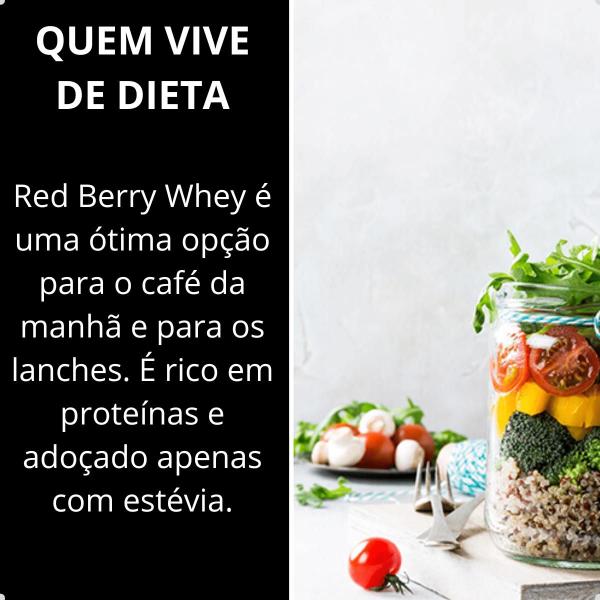 Whey Protein Red Berry 510g Essential Nutrition Imagem de Whey Protein Red Berry 510g Essential Nutrition