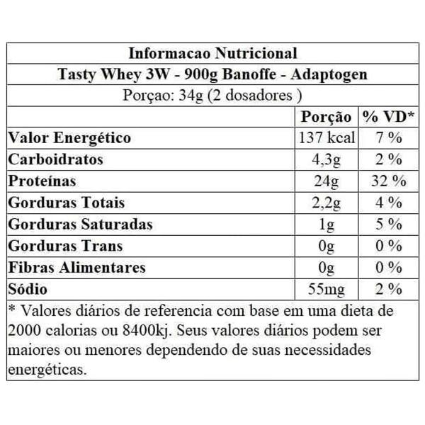 Imagem de Whey Protein Tasty Whey Sabor Banoffe 900g Adaptogen