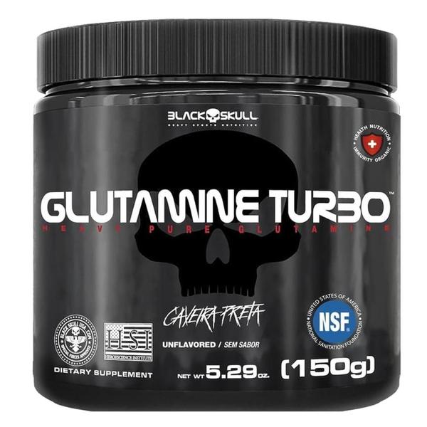 Imagem de Whey Protein Turbo 907g + Glutamina Turbo 150g Black Skull