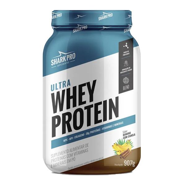 Imagem de Whey Protein Ultra Sabor Banana Com Canela 907g Shark Pro