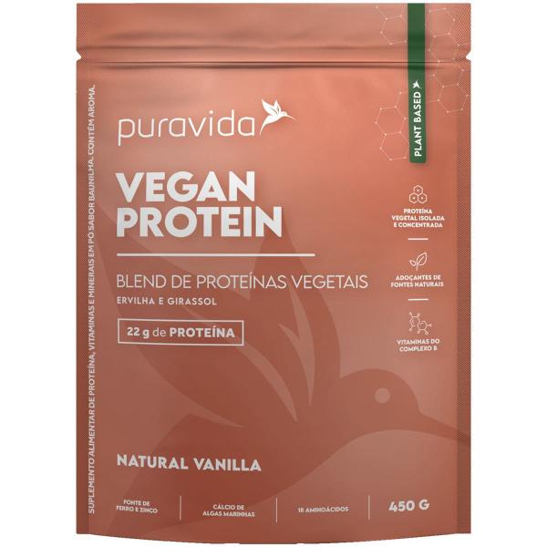 Imagem de Whey Protein Vegano Vanilla 450g Puravida