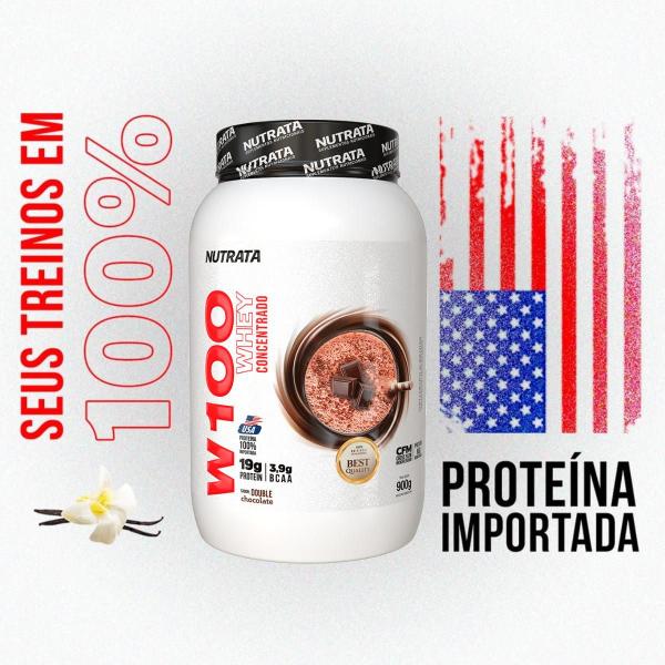 Imagem de Whey Protein W100 Concentrado 900g Nutrata