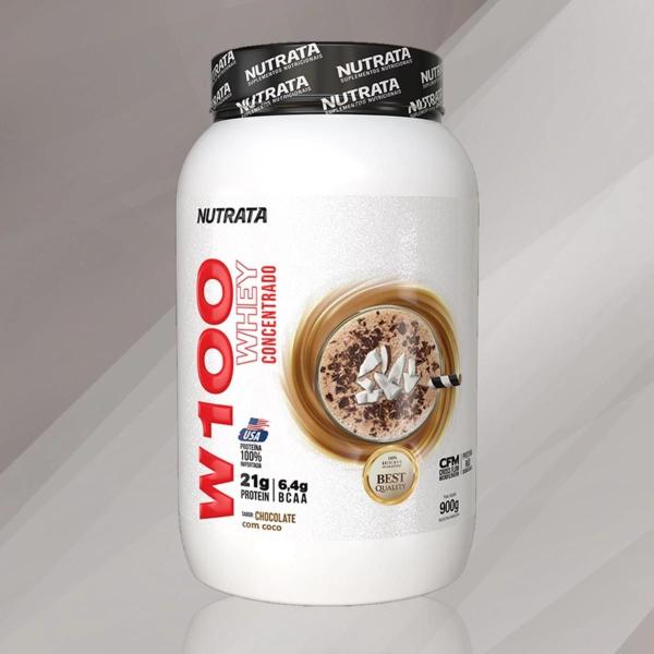 Imagem de Whey Protein W100 Concentrado 900g Nutrata