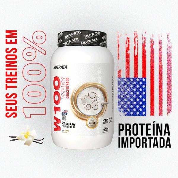 Imagem de Whey Protein W100 Concentrado 900g Nutrata