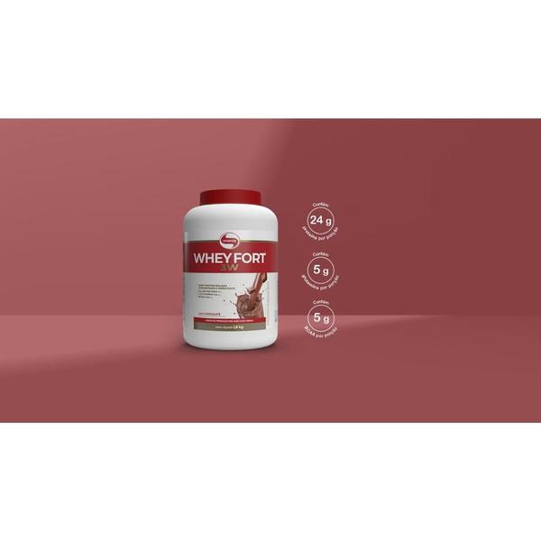 Imagem de Whey Protein Whey Fort 3W Chocolate 900g Vitafor