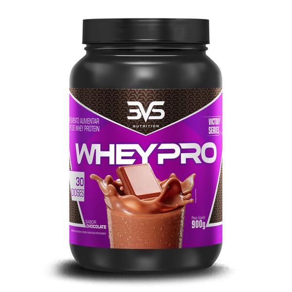 Whey Protein Whey Pro Chocolate 900G 3Vs Nutrition Imagem de Whey Protein Whey Pro Chocolate 900G 3Vs Nutrition