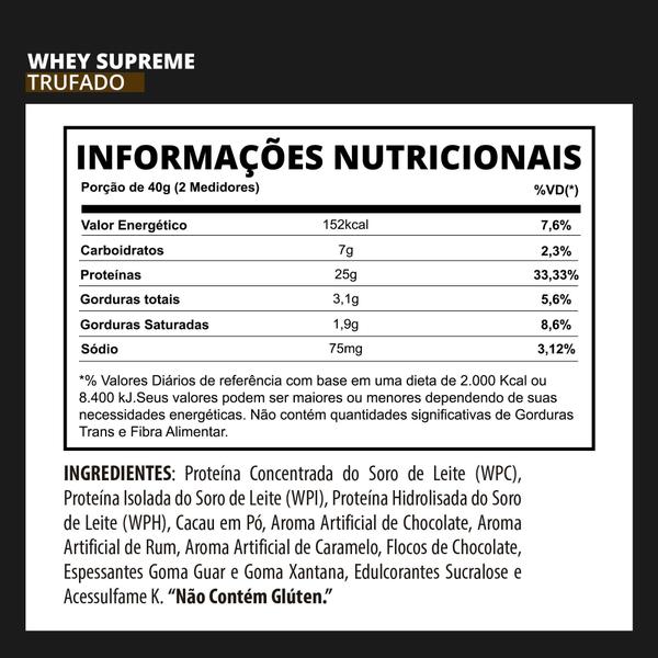 Imagem de Whey Protein Whey Supreme Morango 900G 3Vs