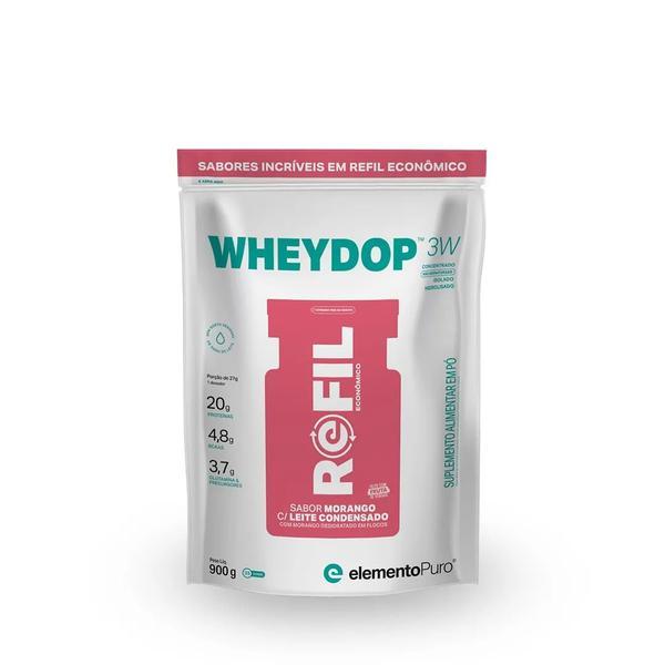 Imagem de Whey Protein WheyDop 3W Refil 900g - Elemento Puro