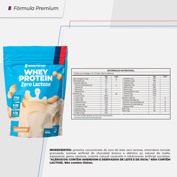 Imagem de Whey Protein Zero Lactose 900g NewNutrition