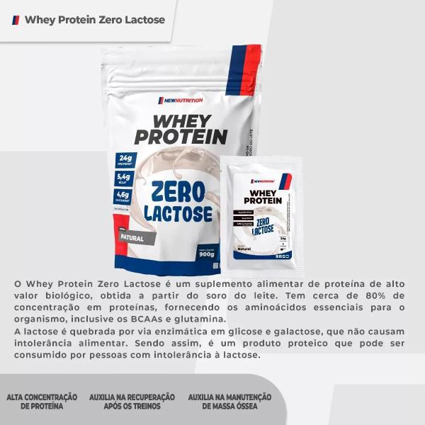 Imagem de Whey Protein Zero Lactose Concentrado NewNutrition - Cookies 900gr