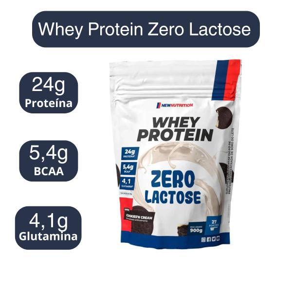 Imagem de Whey Protein Zero Lactose NewNutrition 900g Cookies n' Cream