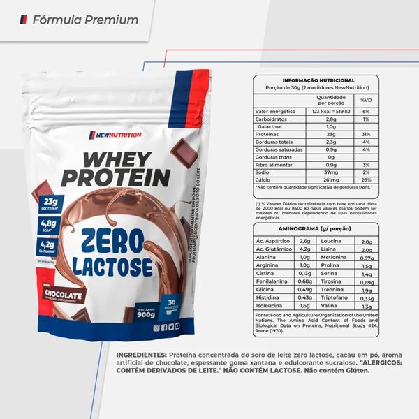 Imagem de Whey Protein Zero Lactose NewNutrition 900g