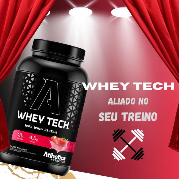 Whey Tech 100% Blend Protein 900g Atlhetica Nutrition Imagem de Whey Tech 100% Blend Protein 900g Atlhetica Nutrition