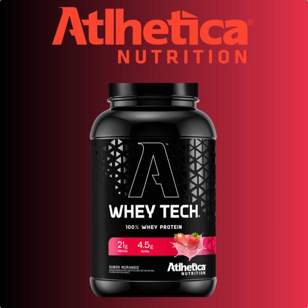 Whey Tech 100% Blend Protein 900g Atlhetica Nutrition Imagem de Whey Tech 100% Blend Protein 900g Atlhetica Nutrition