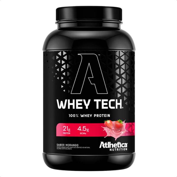 Whey Tech 100% Blend Protein 900g Atlhetica Nutrition Imagem de Whey Tech 100% Blend Protein 900g Atlhetica Nutrition