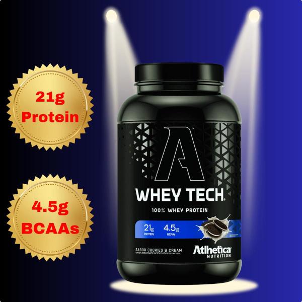 Imagem de Whey Tech 100% Blend Protein 900g Atlhetica Nutrition