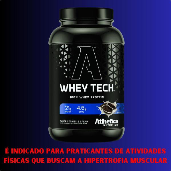 Whey Tech 100% Blend Protein 900g Atlhetica Nutrition Imagem de Whey Tech 100% Blend Protein 900g Atlhetica Nutrition