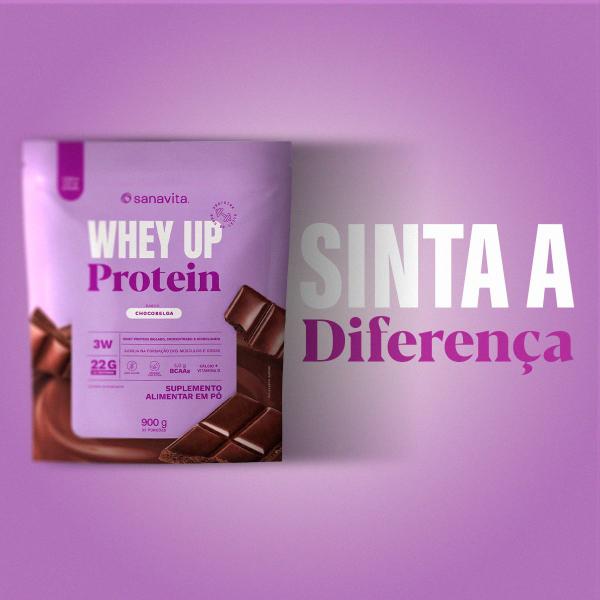 Imagem de Whey up 3w - Chocobelga Pouch 900g - Sanavita