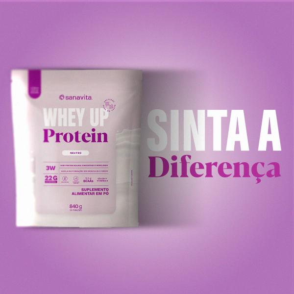 Imagem de Whey Up 3W - Neutro - Pouch 840g - Sanavita