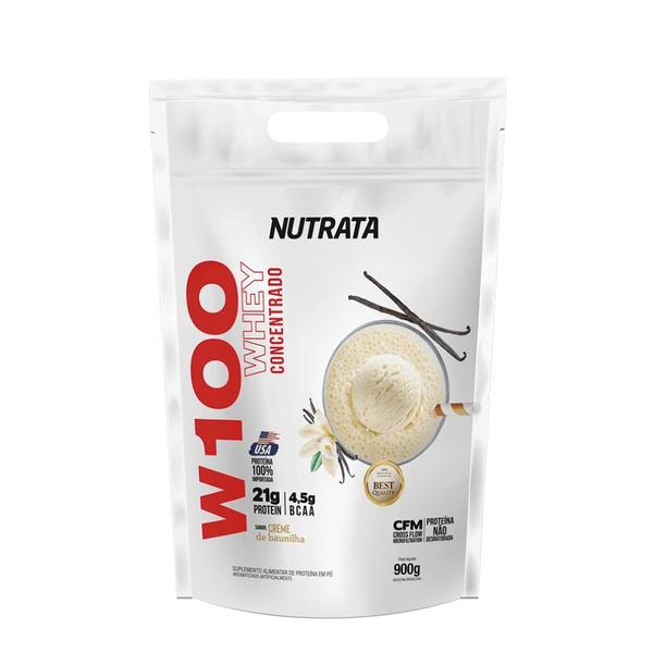 Imagem de Whey W100 Refil Nutrata - 100% Concentrado - 900g