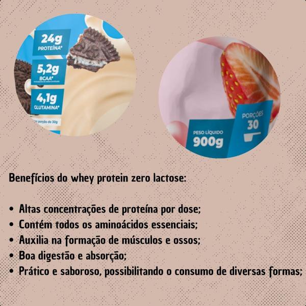 Whey Zero Lactose 900g- New Nutrition Imagem de Whey Zero Lactose 900g- New Nutrition