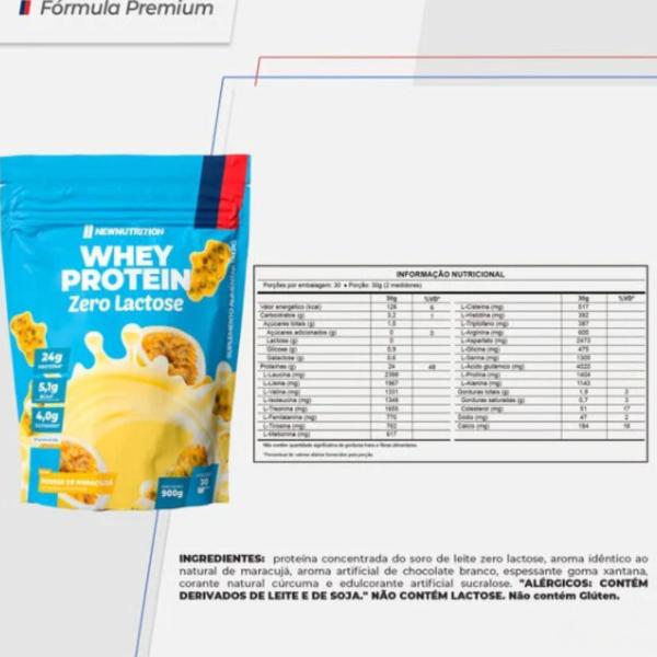 Whey Zero Lactose 900g- New Nutrition Imagem de Whey Zero Lactose 900g- New Nutrition